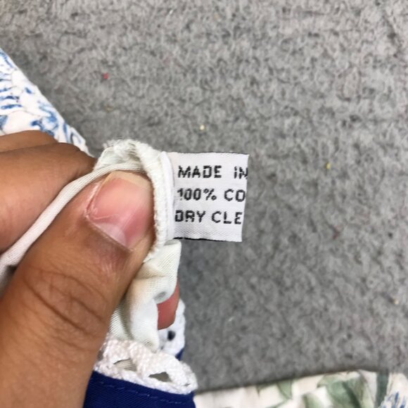 Juliet Dunn floral button up cotton sun dress Sz 3 - Picture 10 of 12